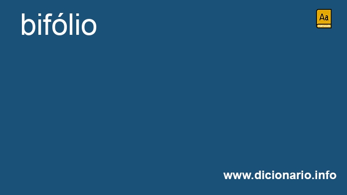 Significado de biflio