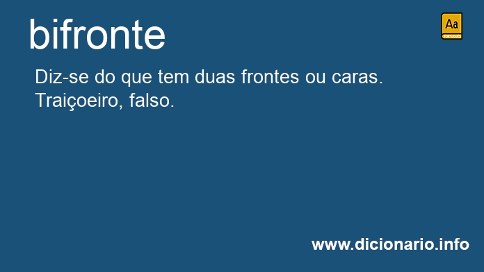 Significado de bifrontes