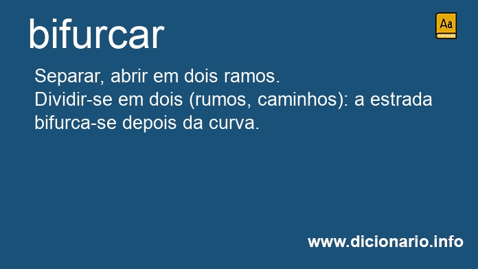 Significado de bifurcars