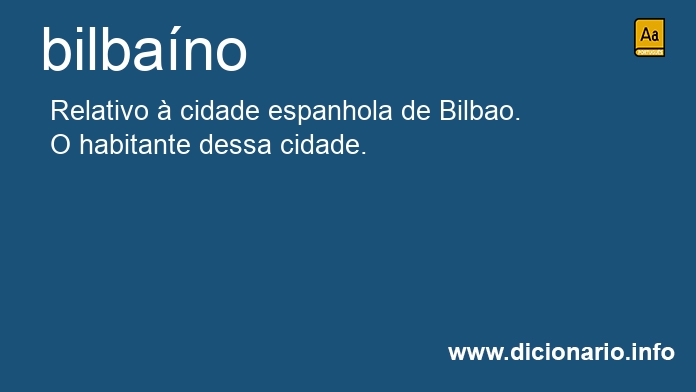 Significado de bilbano