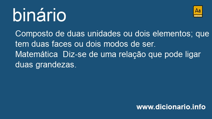 Significado de binrio