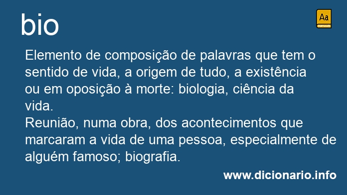 Significado de bio