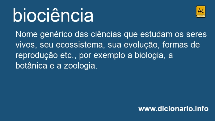 Significado de biocincia