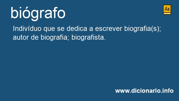 Significado de bigrafo