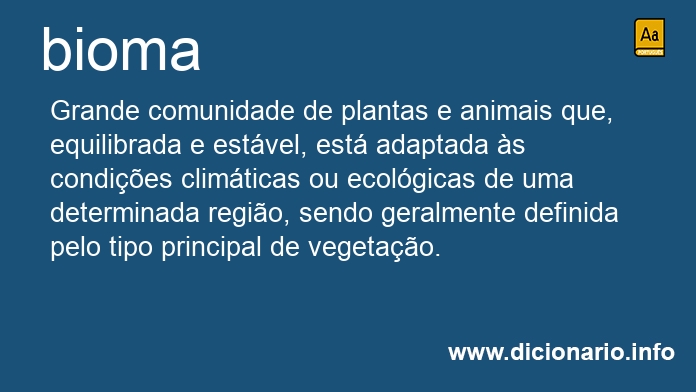 Significado de bioma