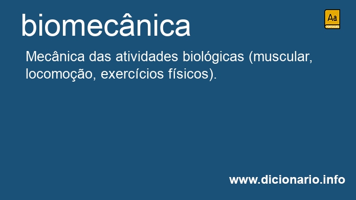 Significado de biomecnica