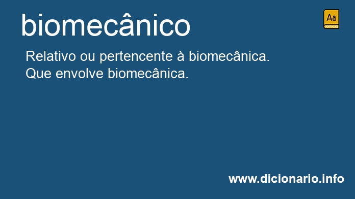 Significado de biomecnico