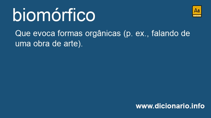 Significado de biomrfica