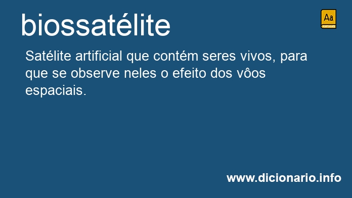 Significado de biossatlite