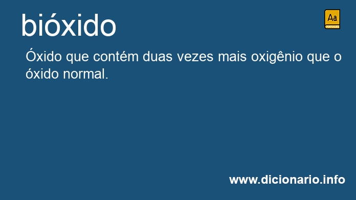 Significado de bixido