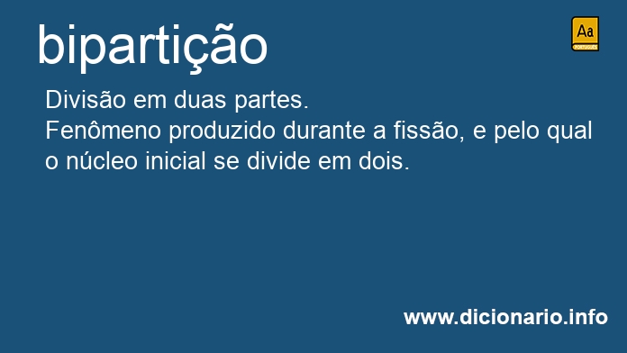 Significado de bipartio