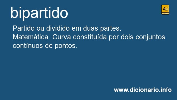 Significado de bipartido