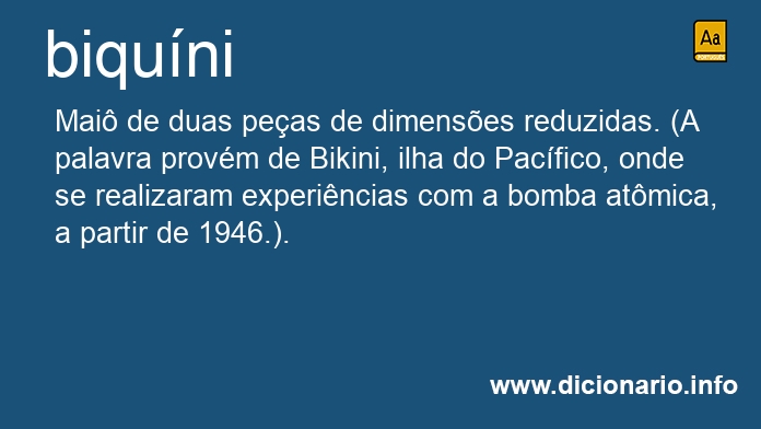 Significado de biquni