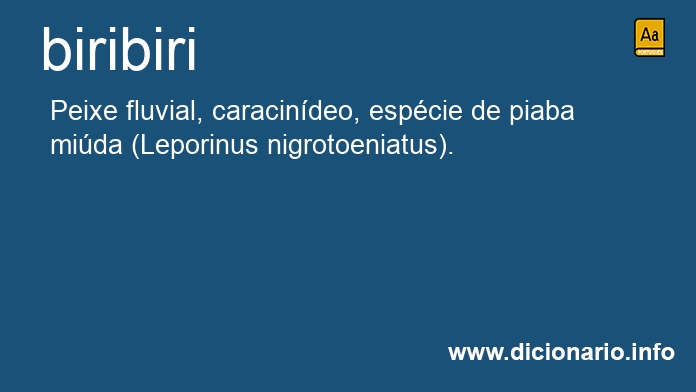 Significado de biribiri