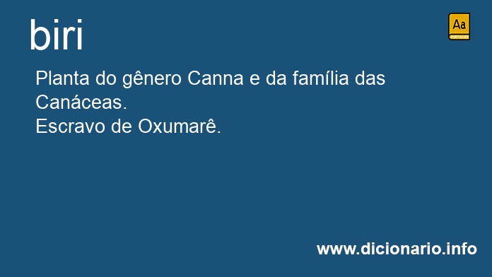Significado de biris