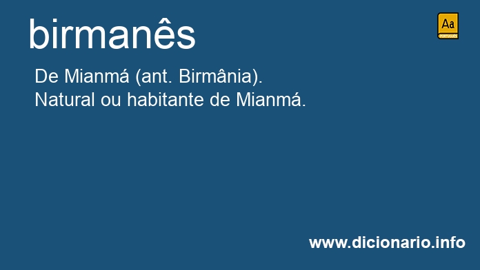 Significado de birmans