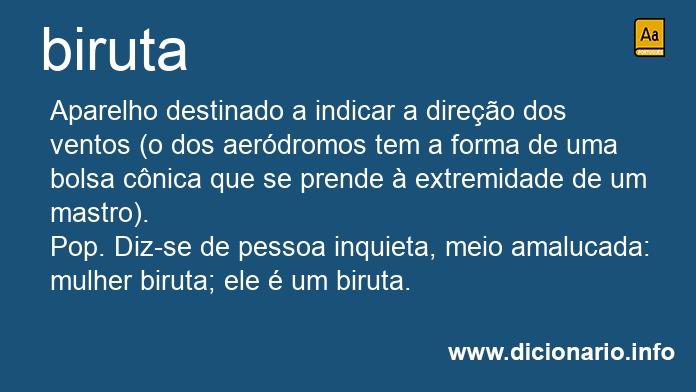 Significado de biruta