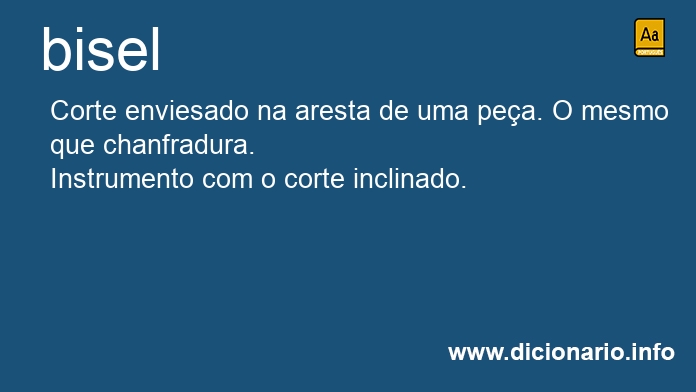 Significado de bisel