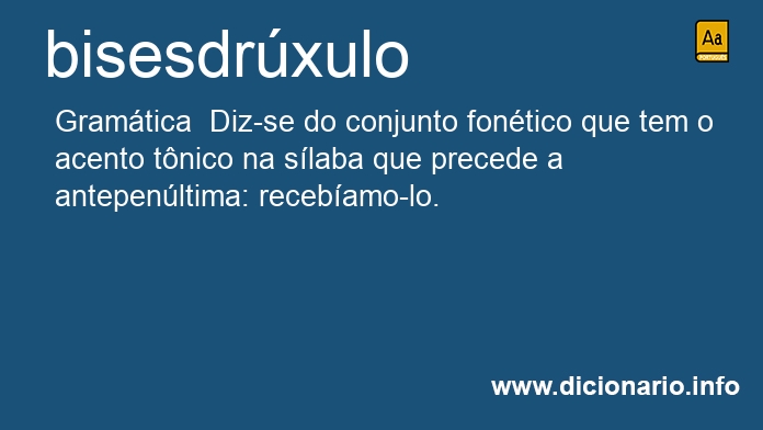 Significado de bisesdr�xula