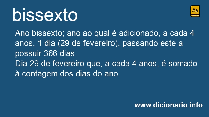 Significado de bissextos