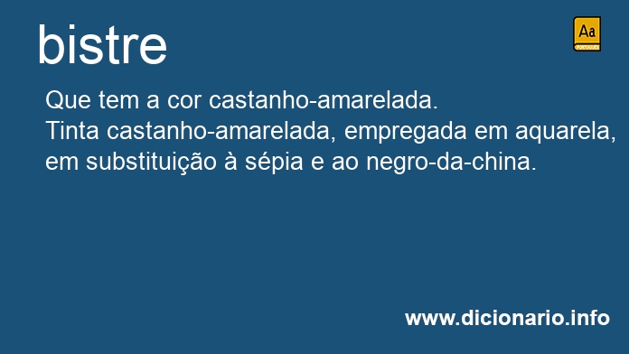 Significado de bistres