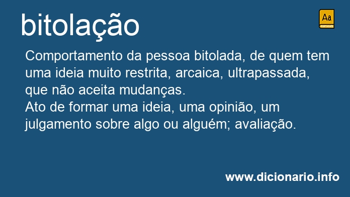 Significado de bitolao