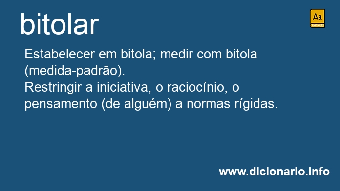 Significado de bitolramos
