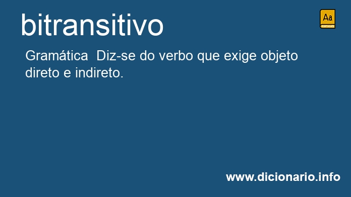 Significado de bitransitiva