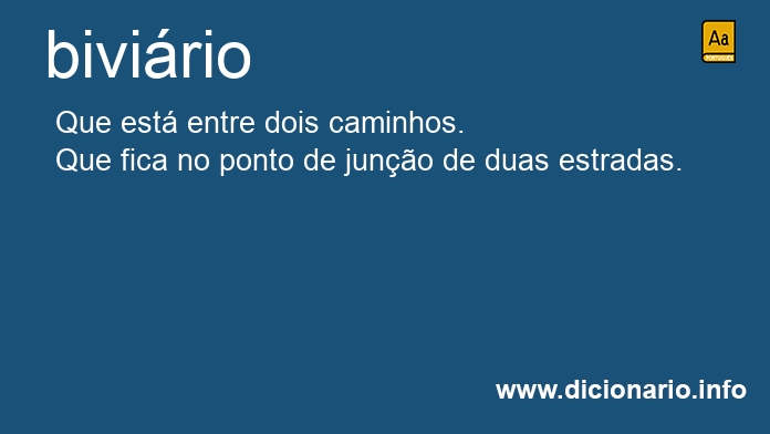Significado de bivirio