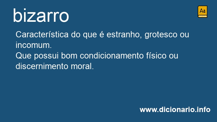 Significado de bizarra