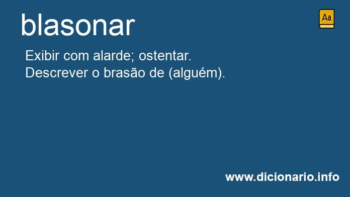 Significado de blasonai