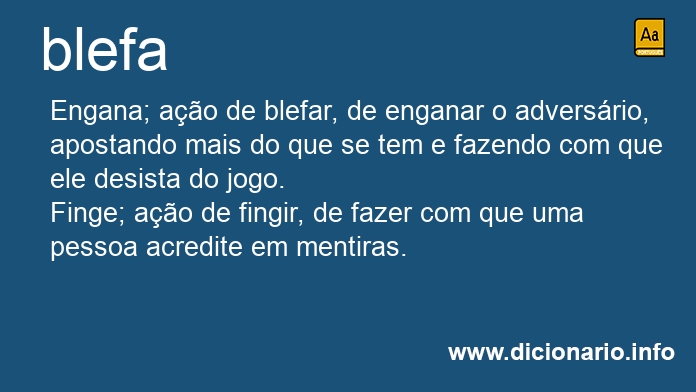 Significado de blefa