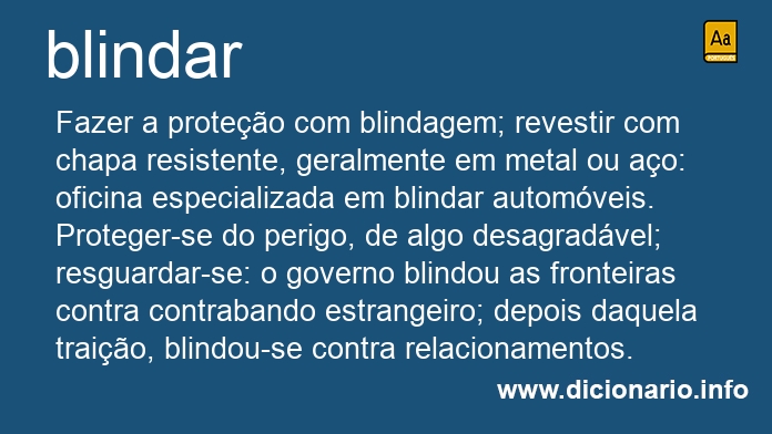 Significado de blindava