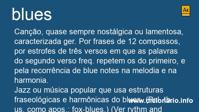 Significado de blues