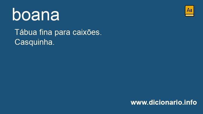 Significado de boana