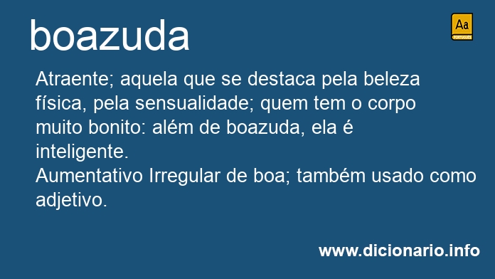 Significado de boazuda