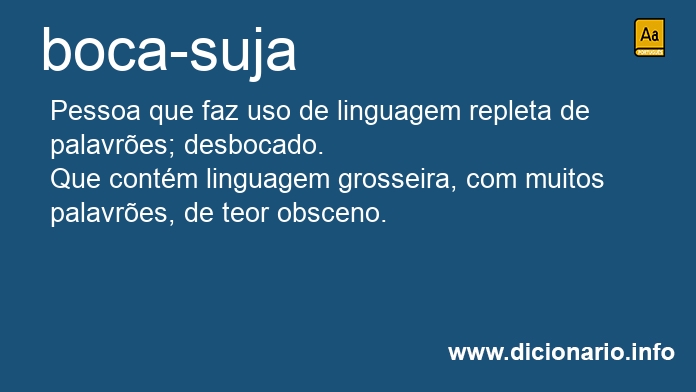 Significado de boca-suja