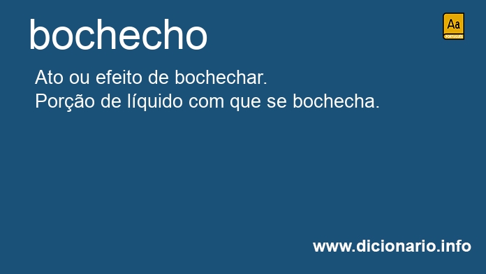 Significado de bochecho