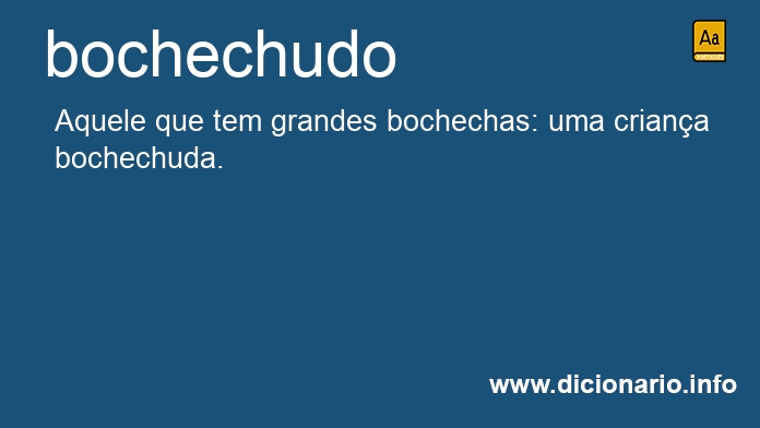 Significado de bochechudo