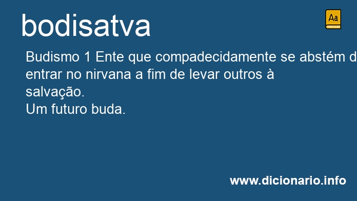Significado de bodisatva