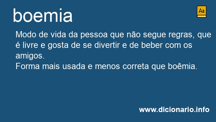 Significado de boemias