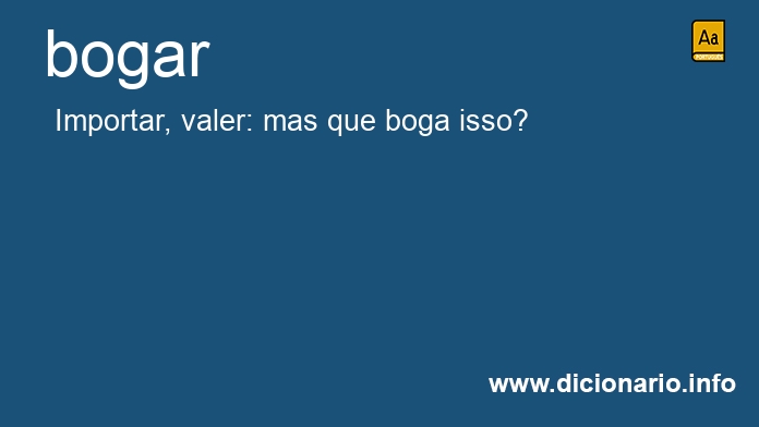 Significado de bogue