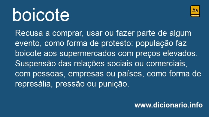 Significado de boicote