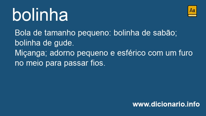 Significado de bolinhas
