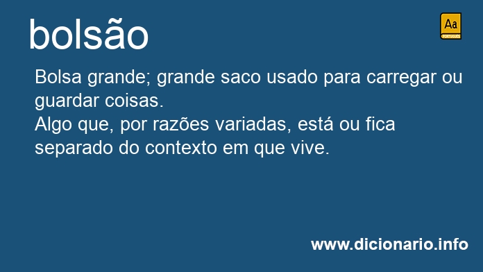 Significado de bolso