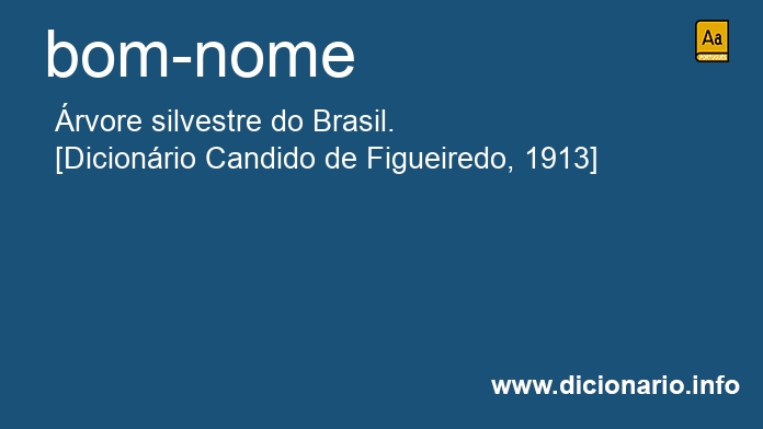 Significado de bom-nome