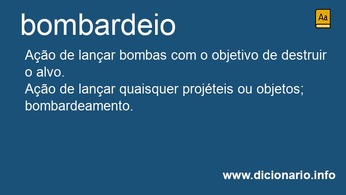Significado de bombardeio