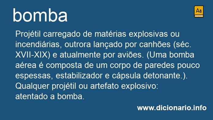 Significado de bombas