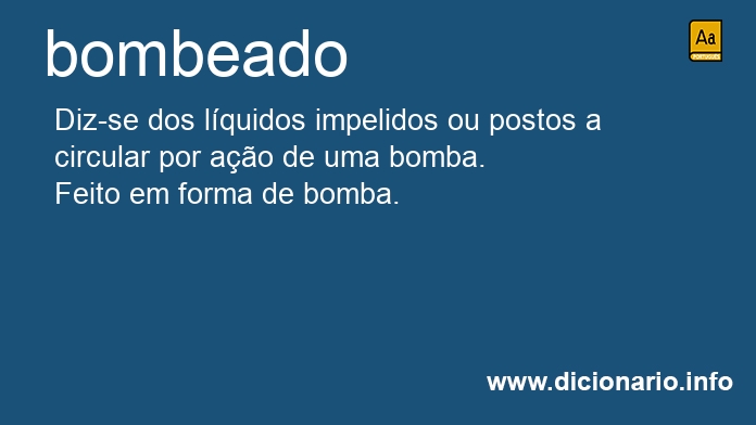Significado de bombeado