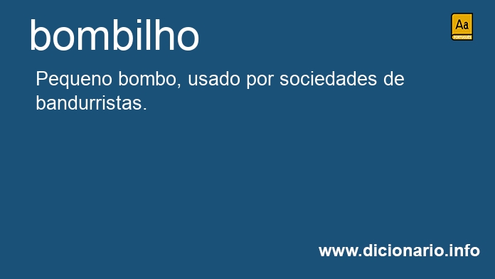 Significado de bombilho